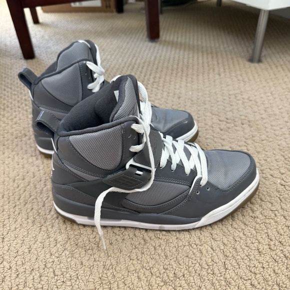 Nike Air Jordan Fight 45 Flight High Grey and Stealth White - Picture 3 of 7